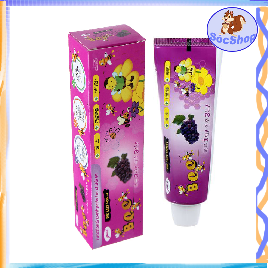 Kem đánh răng Bee hương Cam,Dâu, Nho 90g