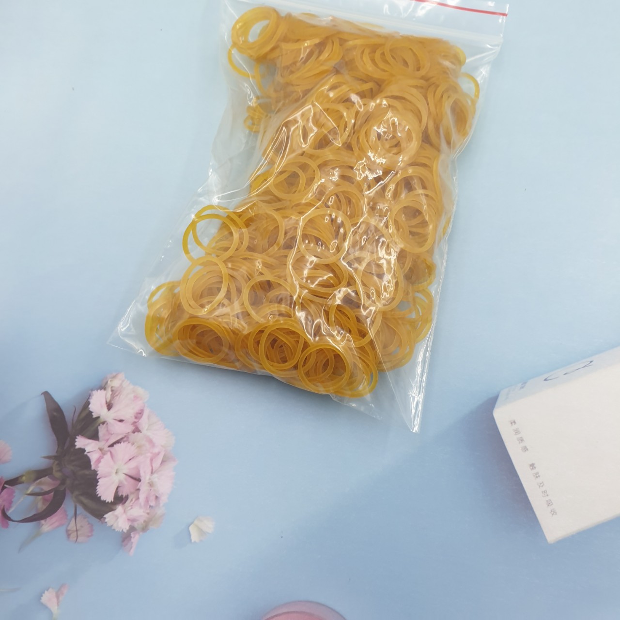 Dây chun buộc tóc 100g, vòng dây nịt cột đồ làm tóc 500g