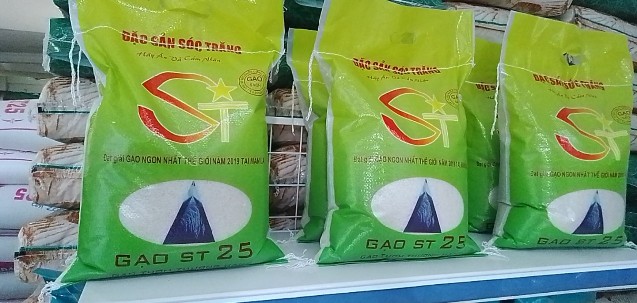 Gạo ST25 Sóc Trăng thơm dẻo cao cấp - 5kg (Hàng chính hãng)