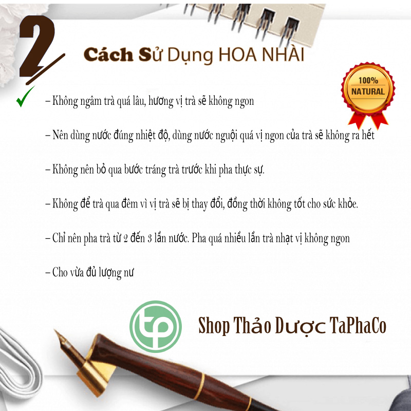 [HOT] Trà hoa nhài khô túi nhỏ 100g - Thảo Dược Tấn Phát