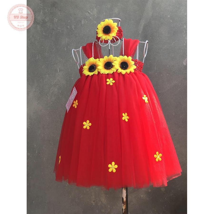Váy Tutu Màu Đỏ Hướng Dương