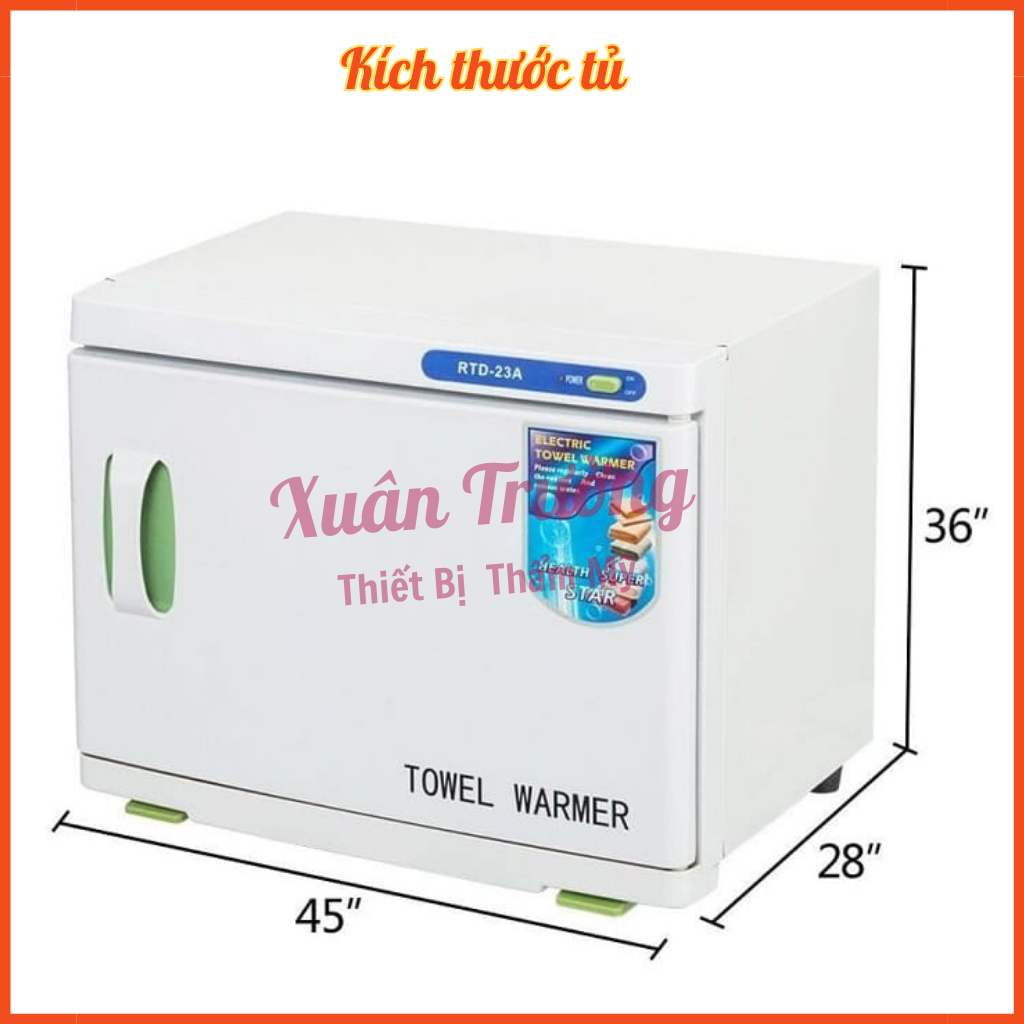 Tủ hấp khăn tiệt trùng RTD - 23A | Tủ hấp khăn, hấp dụng cụ, hấp đá cho spa