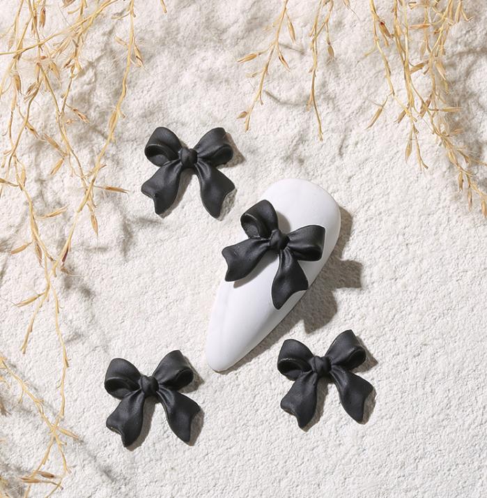 Set Charm Nơ Nhựa Đính Móng Siêu Xinh
