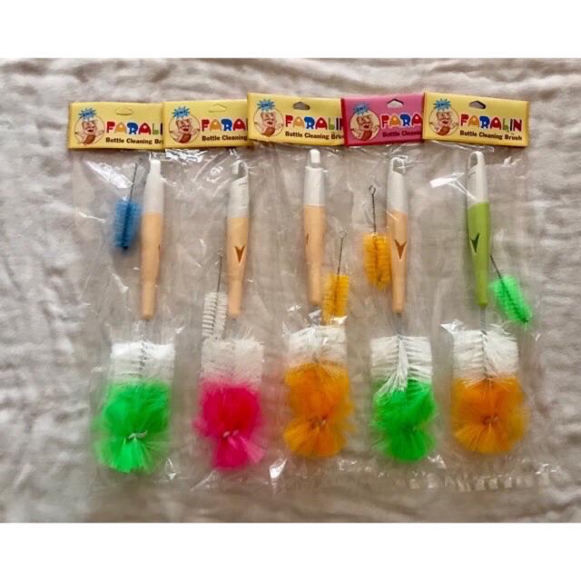 [HCM]Bộ cọ rửa bình sữa cho bé 2 có chi tiết (1 lớn 1 nhỏ)