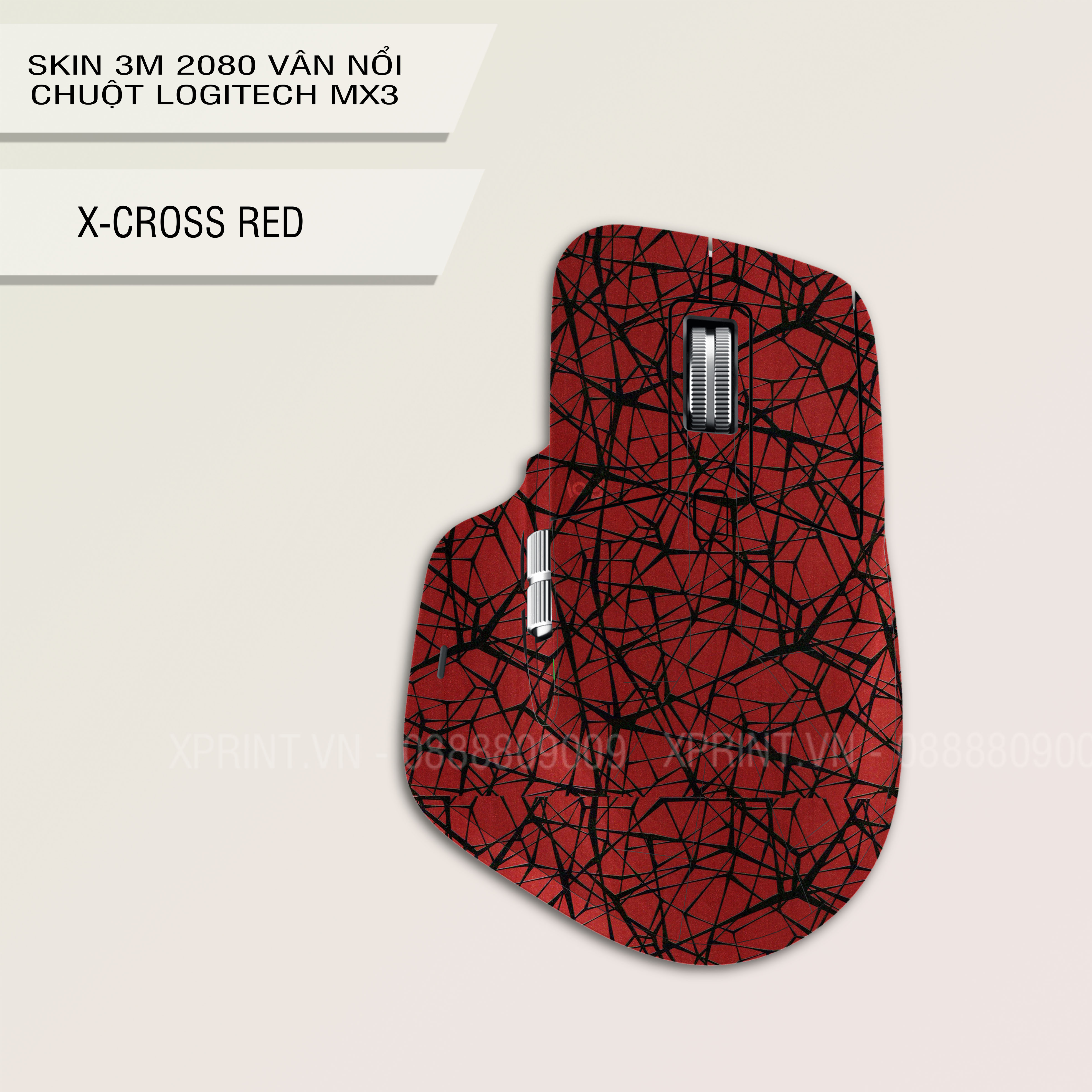 Miếng dán, skin 3M vân nổi 2080 chuột logitech MX Master 3/3s, MX Master 2/2s