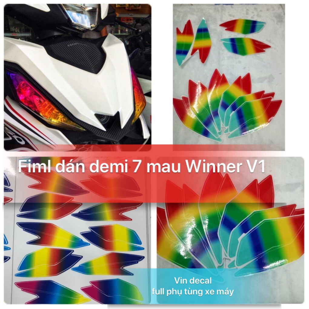 Flim 7 màu demi xi nhan winner 150 V1 - Vindecal BD - MixASale