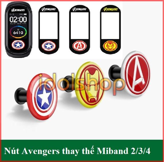 Nút Avengers thay thế dành cho Xiaomi Miband 2 Miband 3 Miband 4