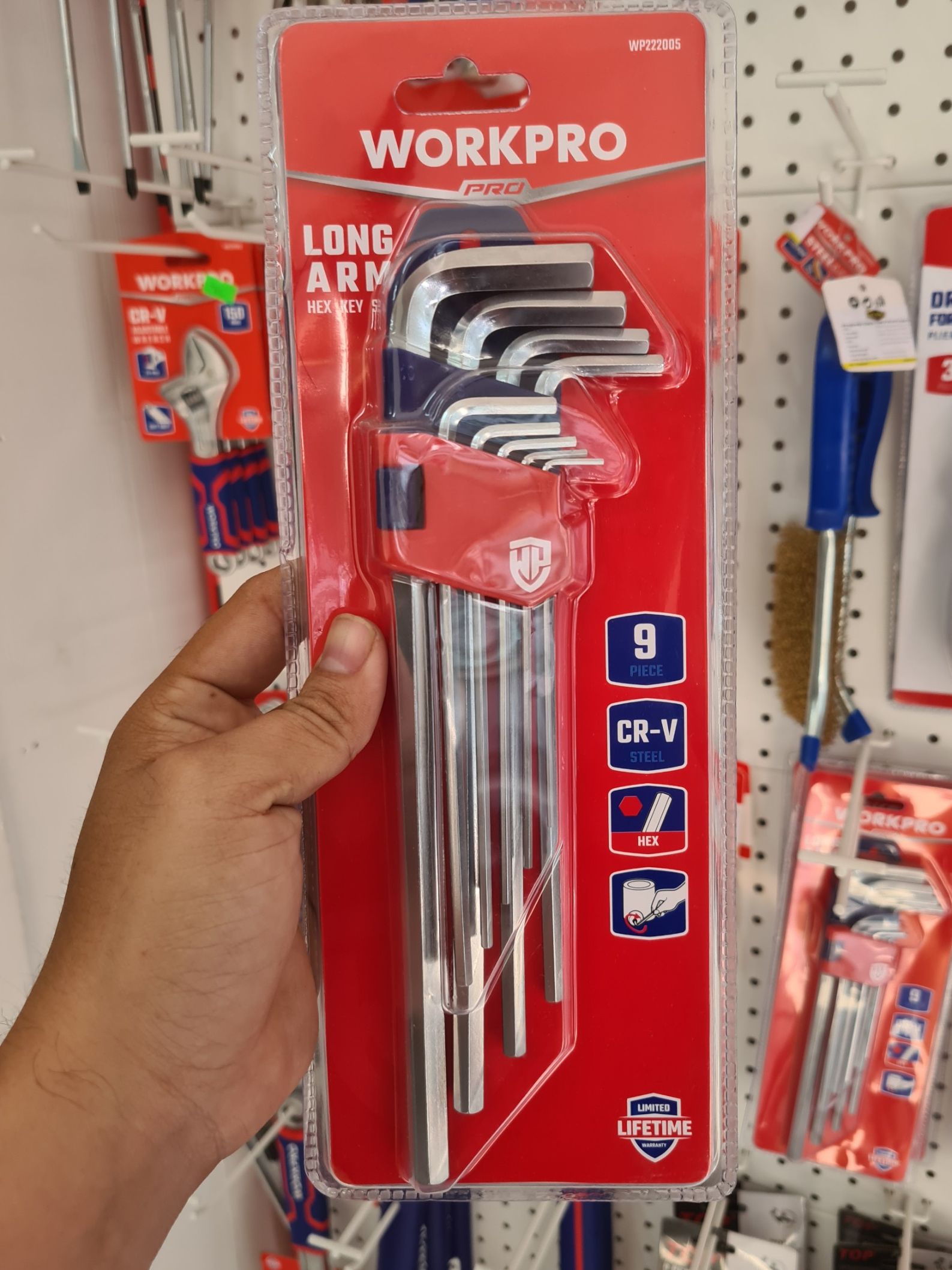 Wp222005 bộ lục giác đầu bằng workpro