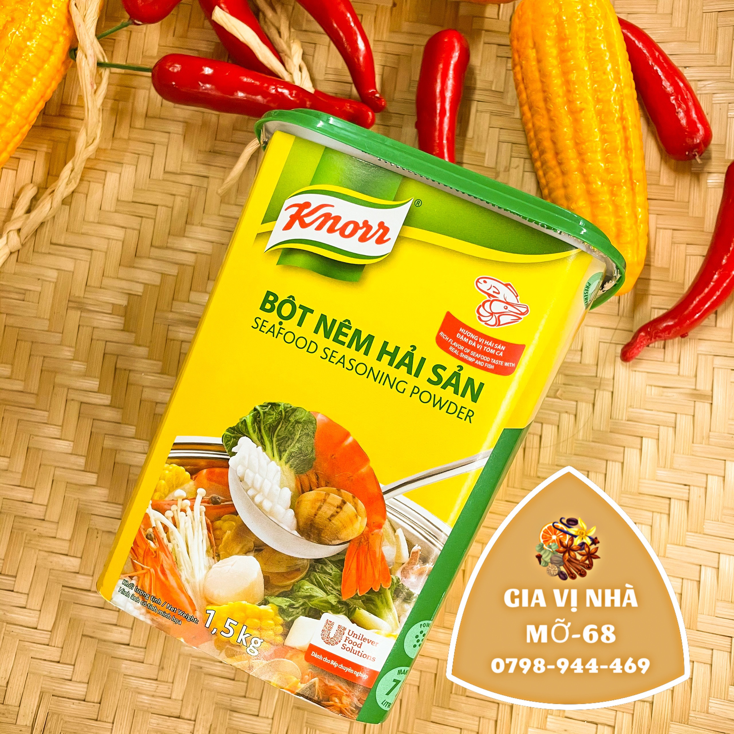Bột nêm hải sản knorr - hộp 1,5kg