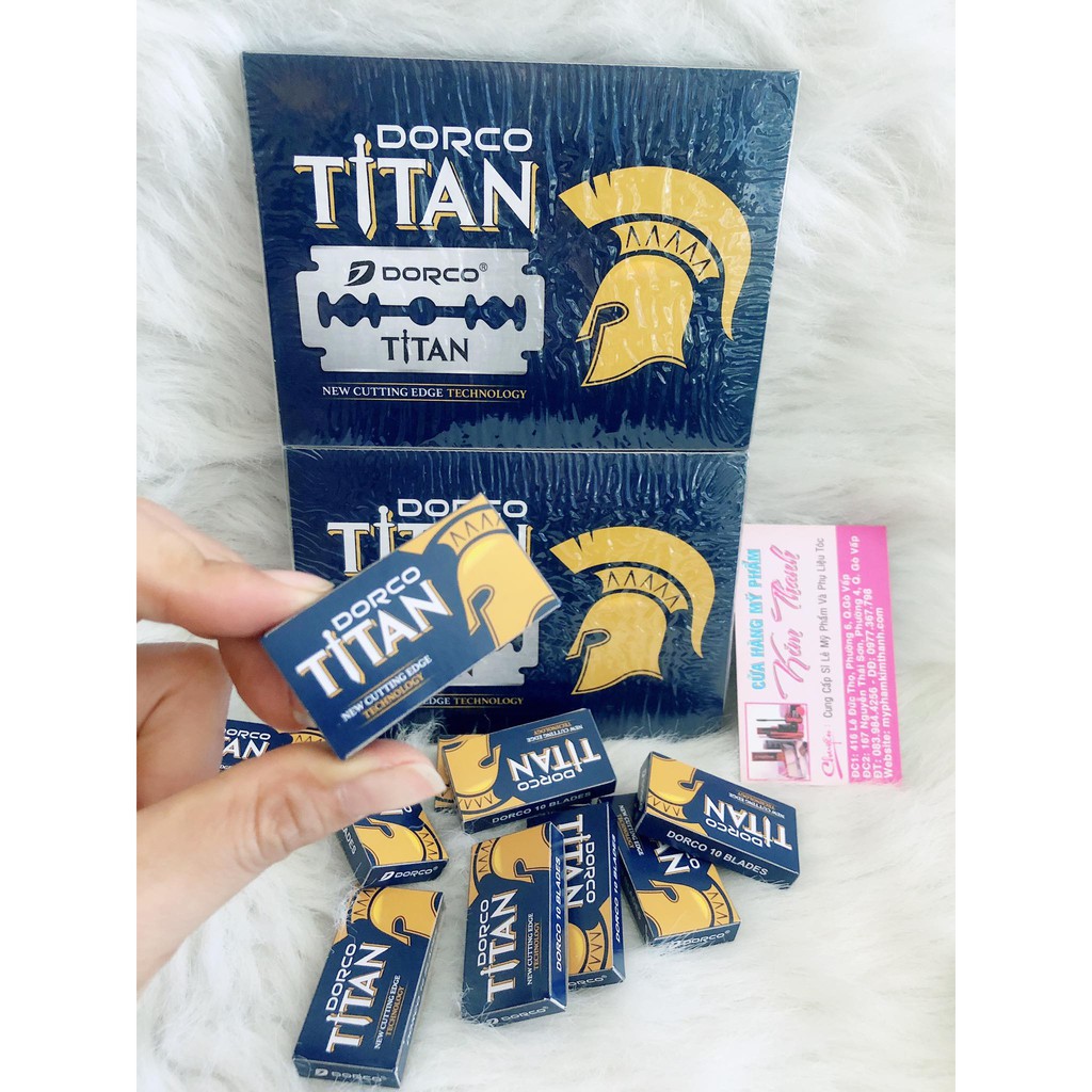 1 HỘP LẺ DAO LAM DORCO TITAN 10 CHIÊC