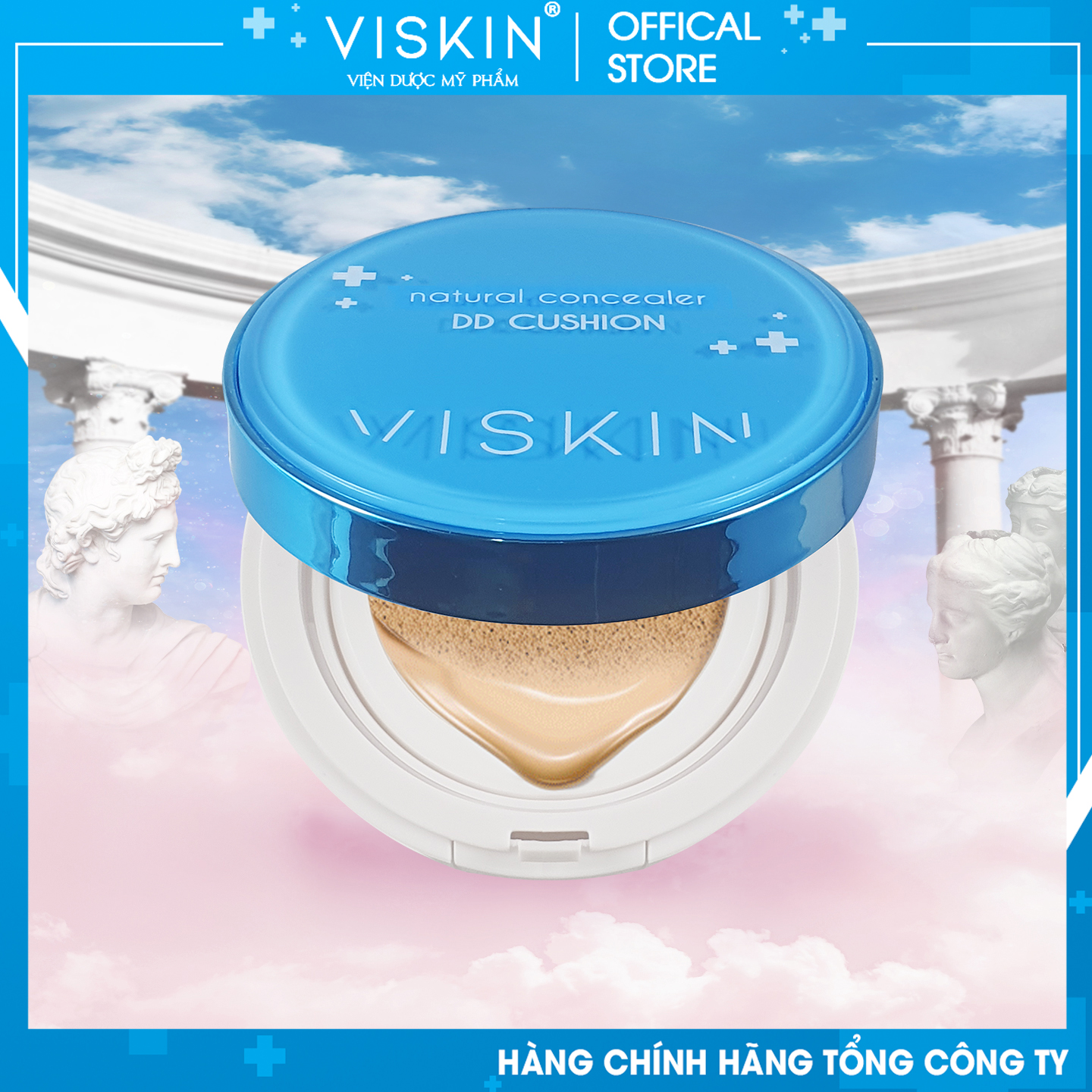 [HCM][CHÍNH HÃNG] DD CUSHION VISKIN PHẤN NƯỚC CHE KHUYẾT ĐIỂM THẾ HỆ MỚI