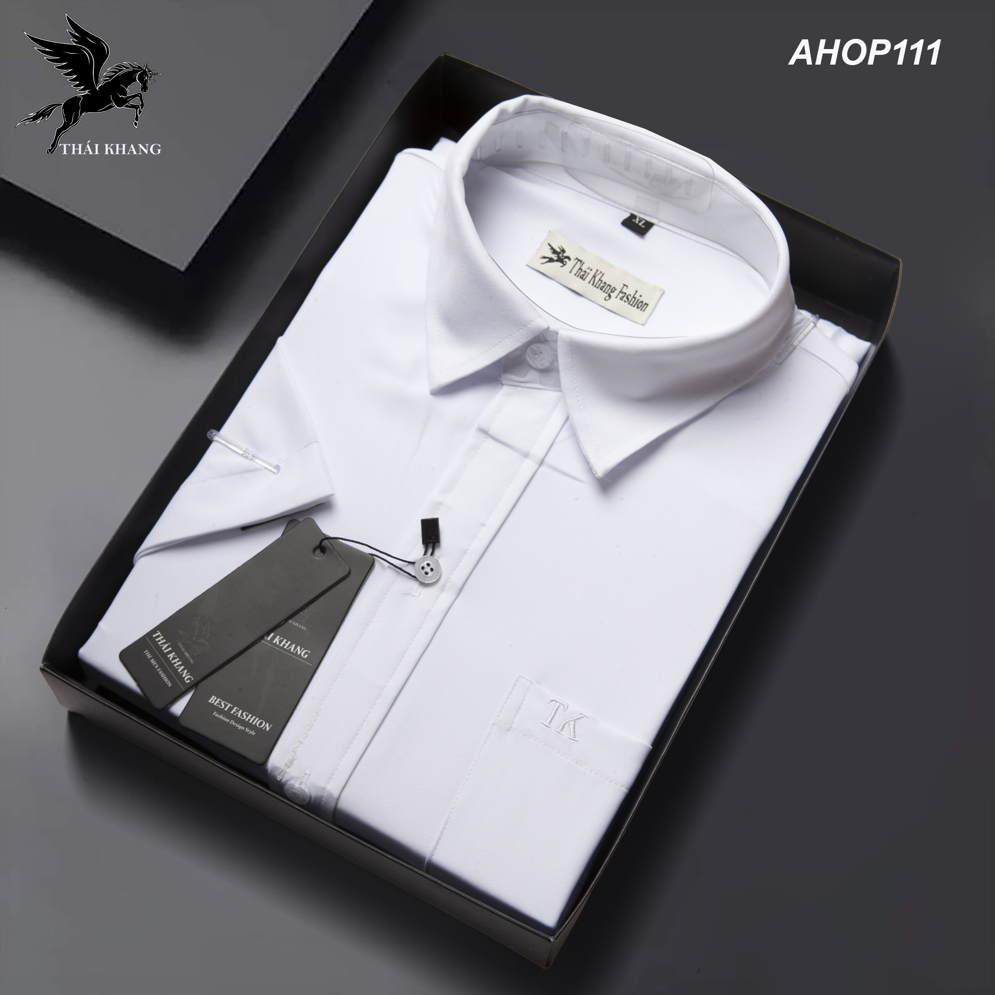 áo sơ mi trắng nam tay ngắn trung niên cotton mịn hàng siêu đẹp loại áo sơ