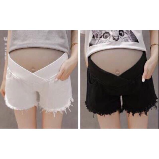 Quần đùi sooc bầu chất kaki đẹp cao cấp