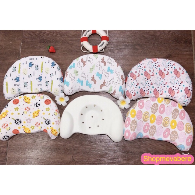 GOI01-Gối cao su non chống méo đầu cho bé sơ sinh - G1