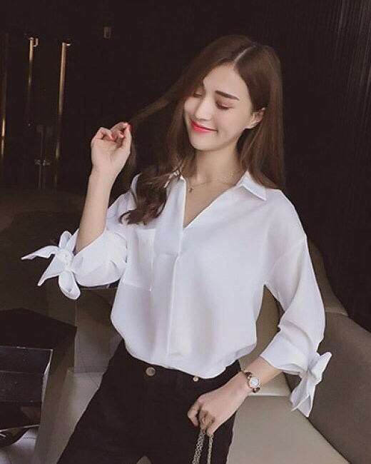 ÁO SƠ MI CÁCH ĐIỆU TAY ANGEL