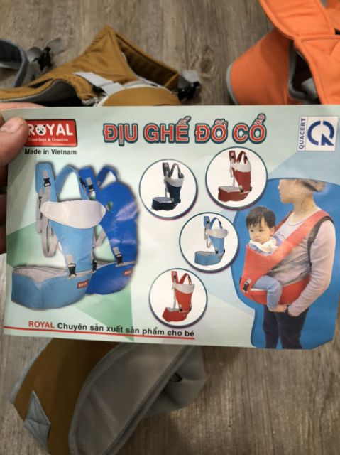 [Chính Hãng] Địu Ngồi Royal Đủ Màu Cho Bé