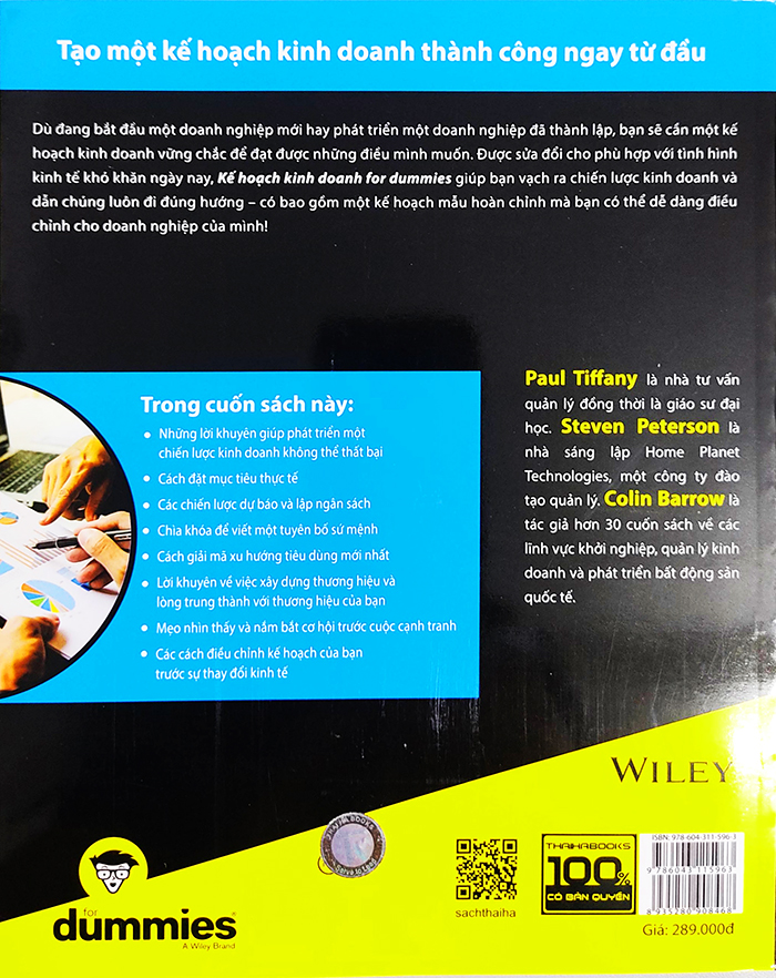 Sách kinh tế - Kế Hoạch Kinh Doanh for dummies