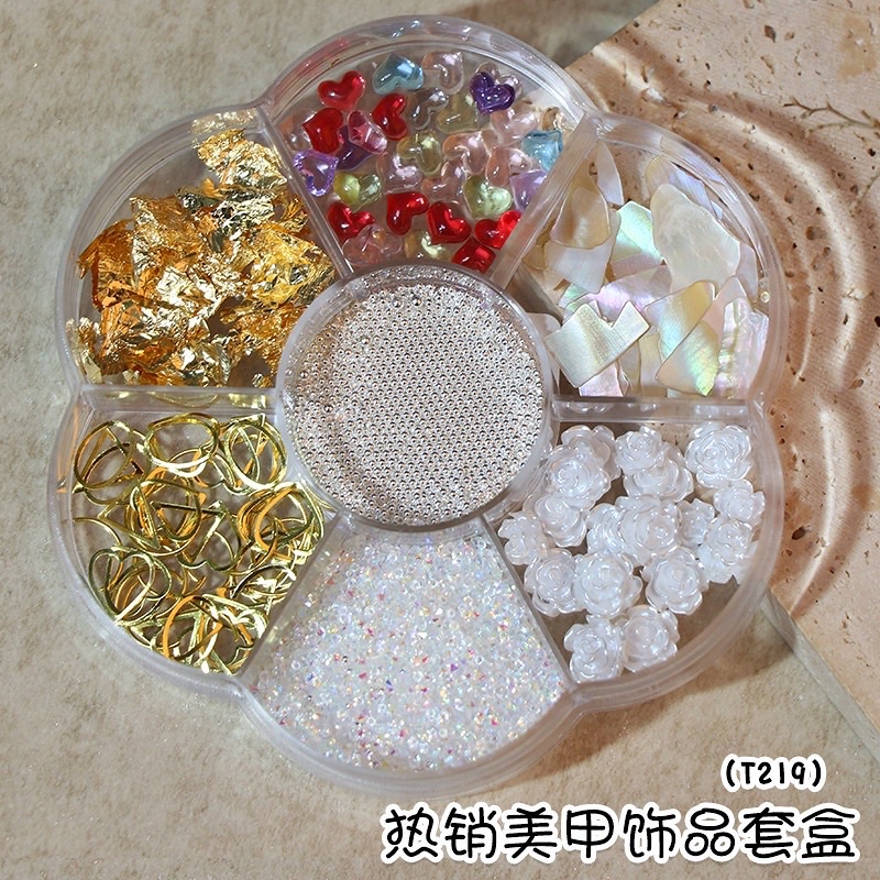 Cham đủ mẫu khay hoa tròn trang trí móng siêu đẹp