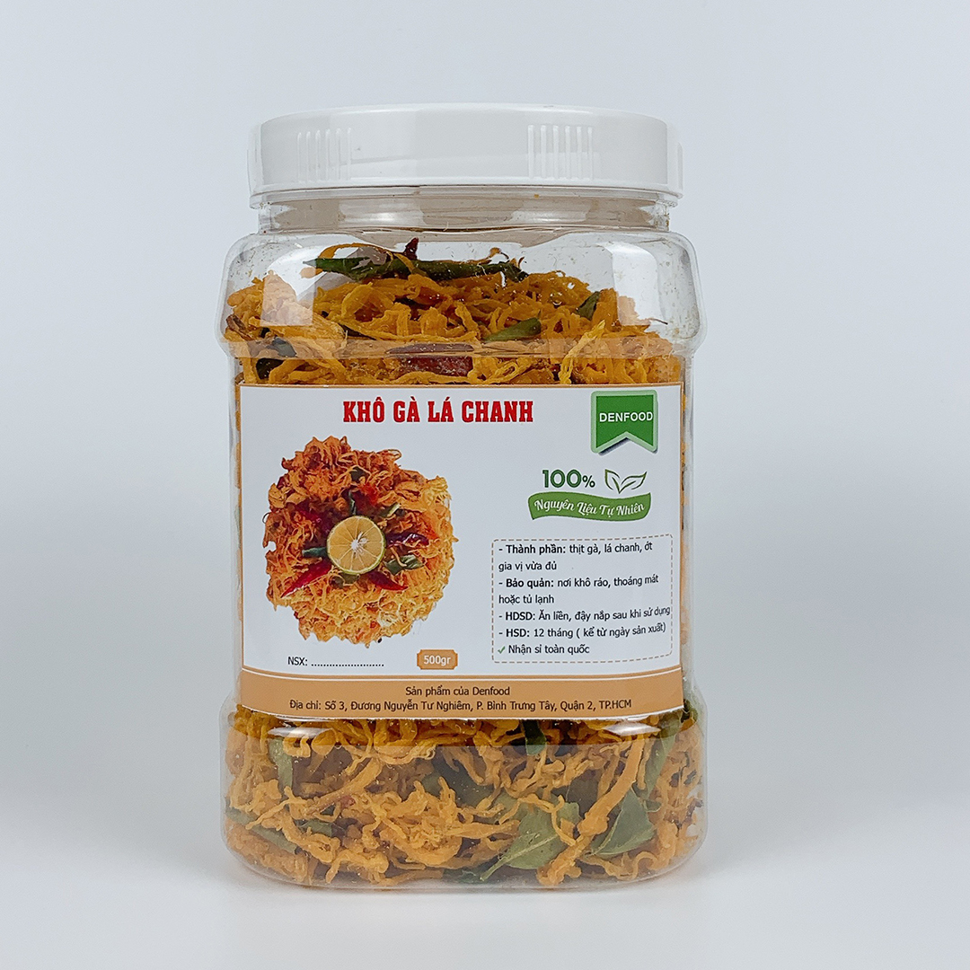 Khô gà lá chanh hủ 500g