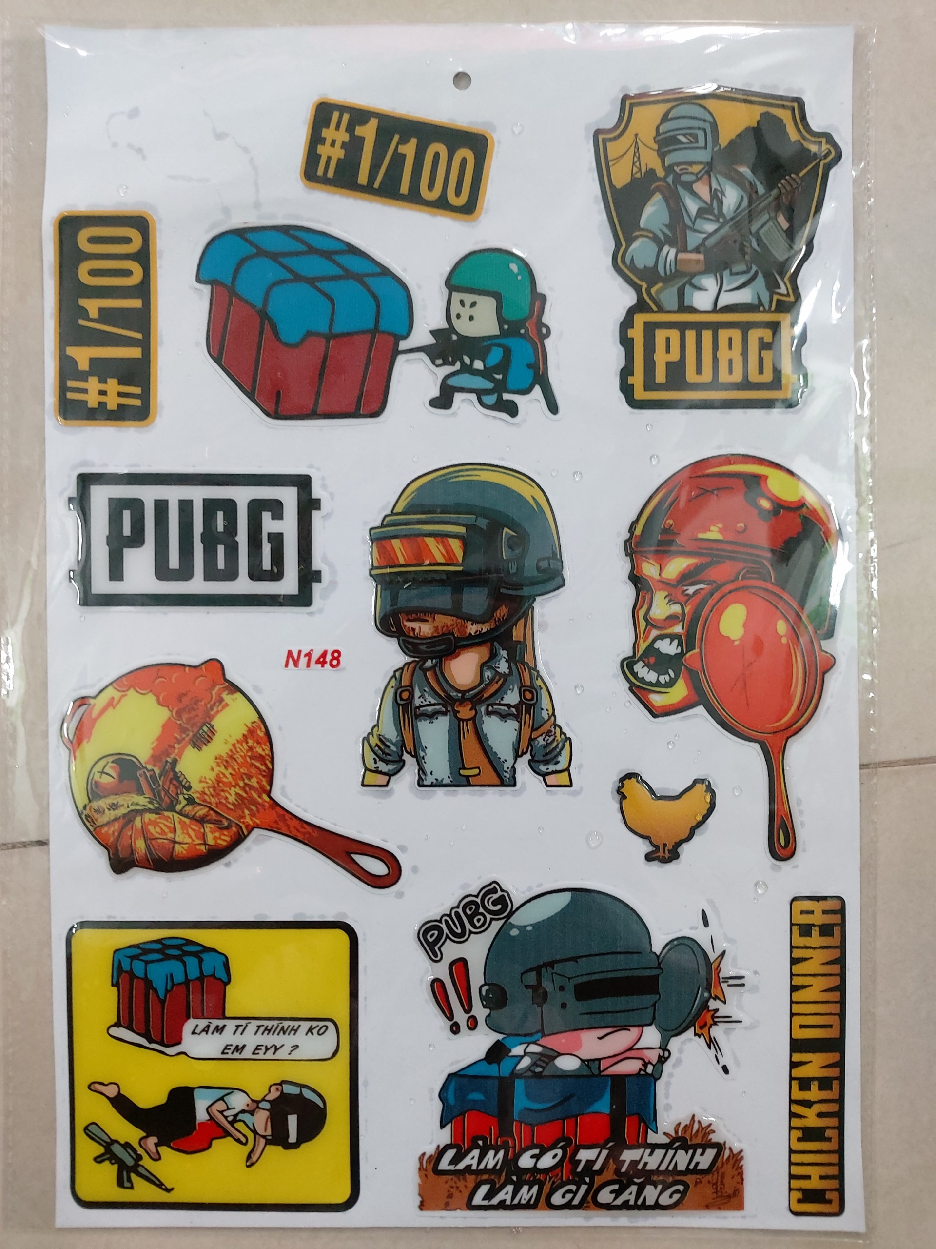 Sticker game vui nhộn nổi trọn bộ