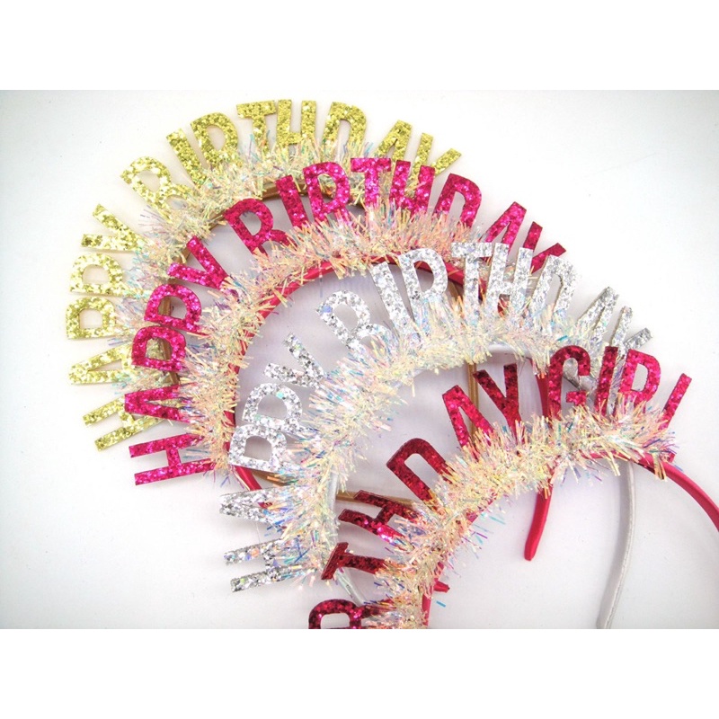 Bờm Cài tóc Happy Birthday