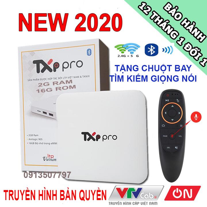 BOX TXP PRO RAM 2G  BẢN QUYỀN TIVI TẶNG CHUỘT BAY TÌM KIẾM GIỌNG NÓI