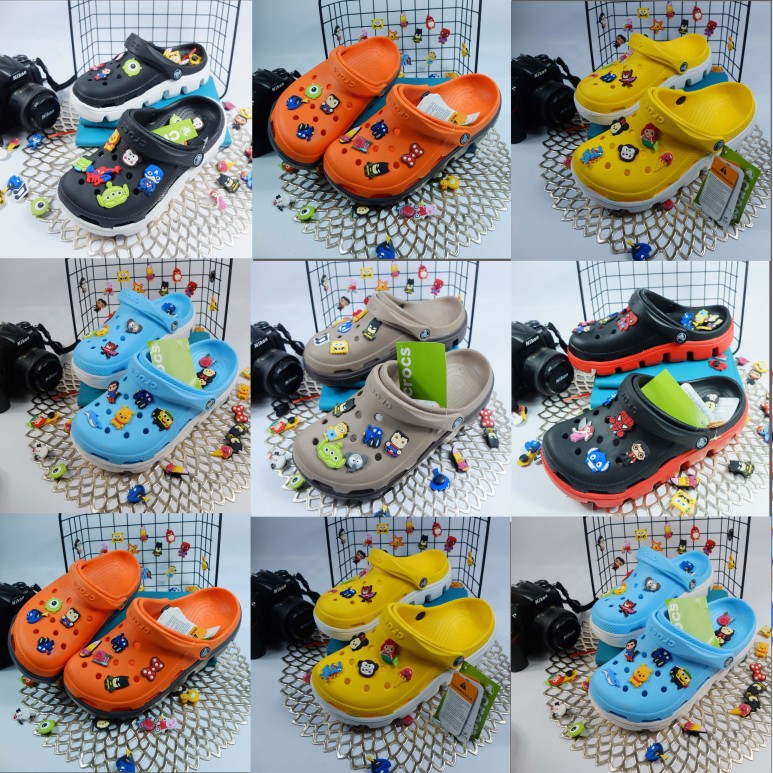 TẶNG KÈM 10 STÍCK DÉP CROSS Nam Nữ Đế Cao , Dép nhóm , dép đôi , siêu cute dễ thương giá rẻ