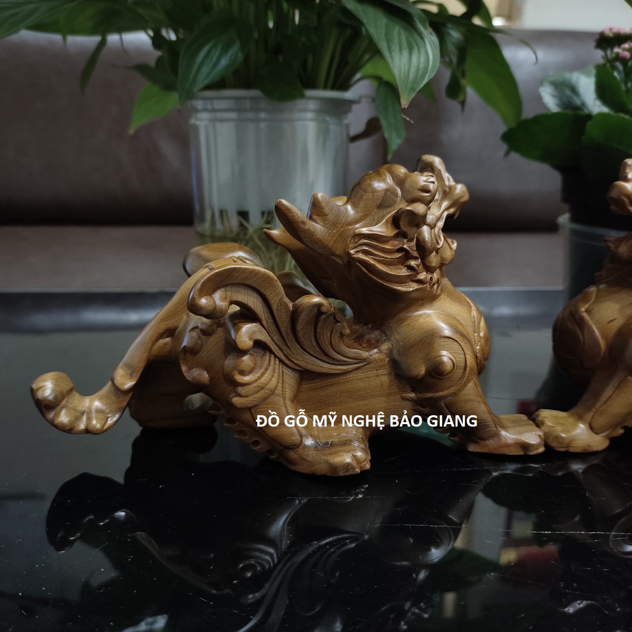 Cặp tỳ hưu tài lộc gỗ bách xanh thơm