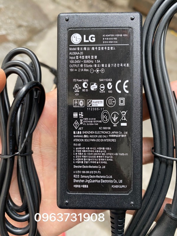 Bảng giá Adapter nguồn màn hình LG-19V 2.1A loại cao cấp