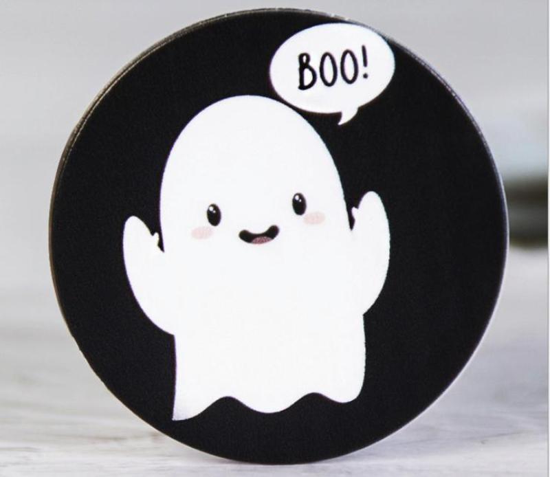 Giá Popsocket Hình Ma dễ Thương - Đen Trắng