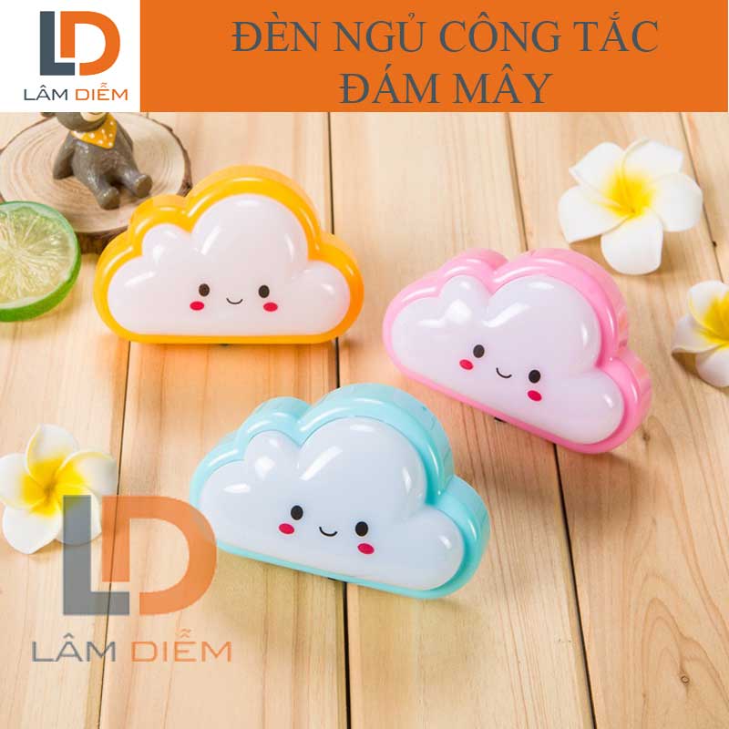 Đèn ngủ công tắc hình đám mây siêu dễ thương