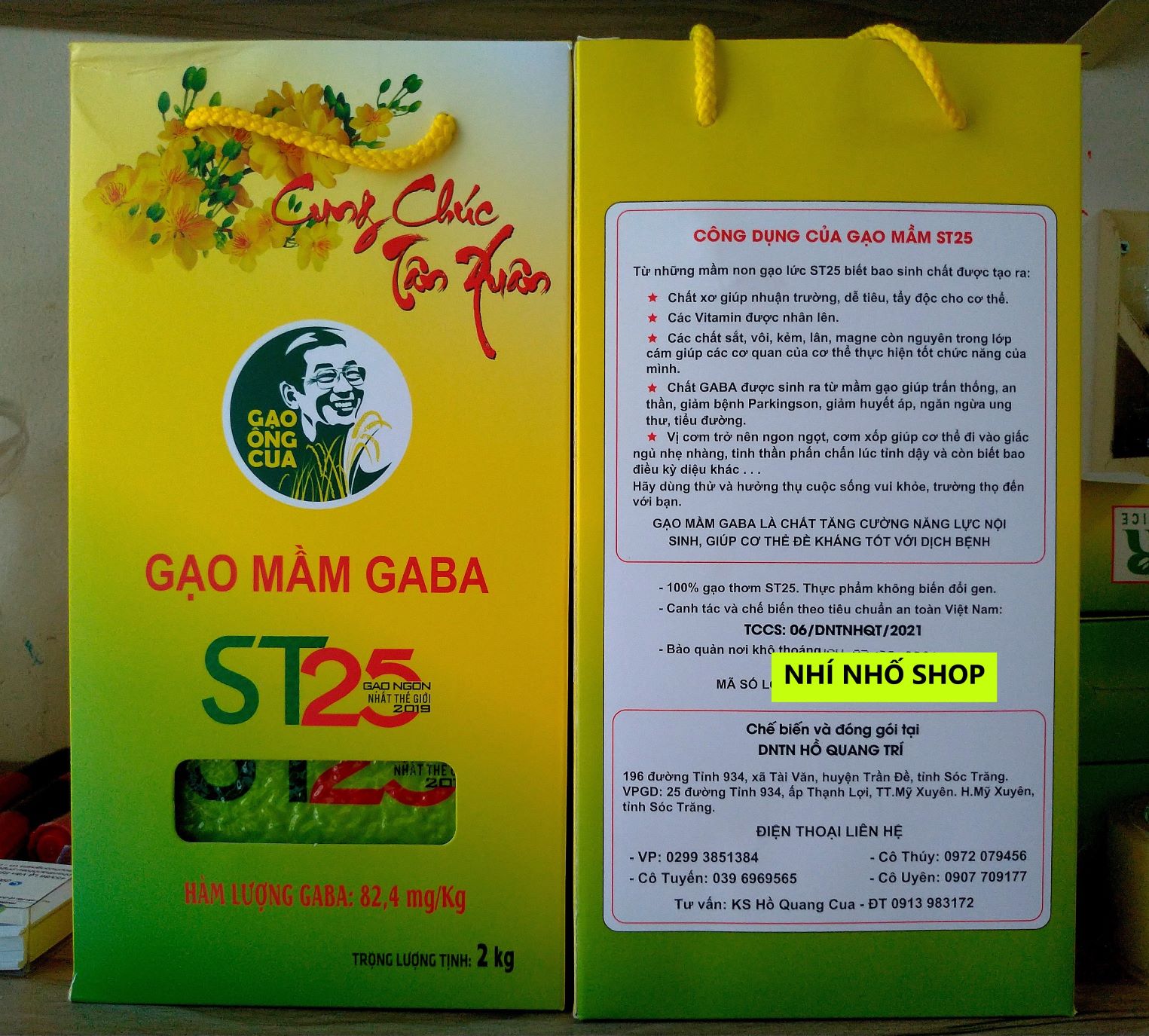 GẠO MẦM (GABA) ÔNG CUA ST25 - Hộp 2kg