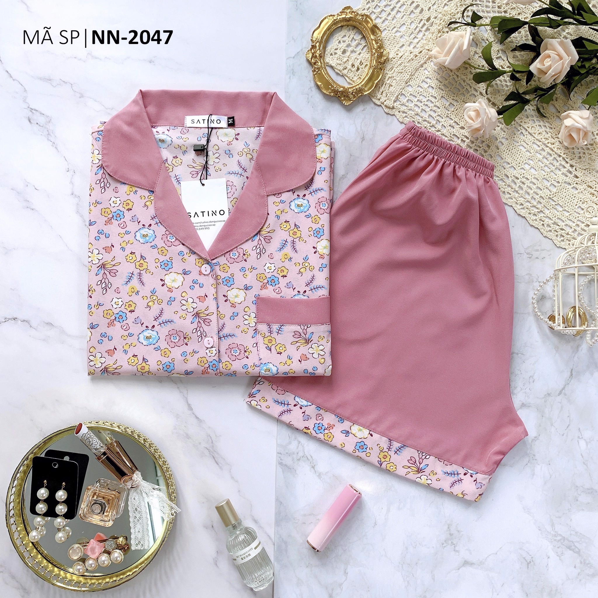 [COMBO 3 BỘ 439K] Pijama TNQN - Gypso Pink