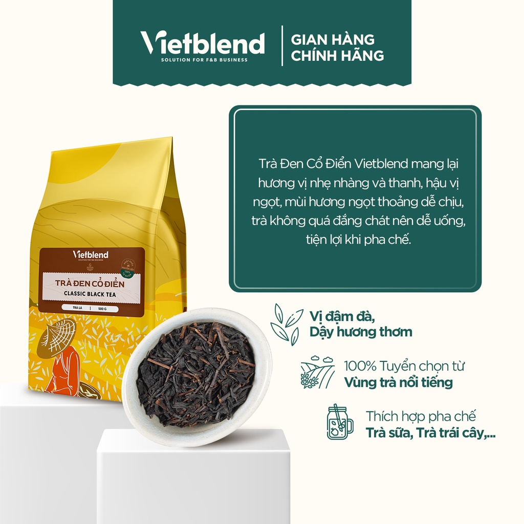 Trà Đen Cổ Điển VIETBLEND Túi 500g