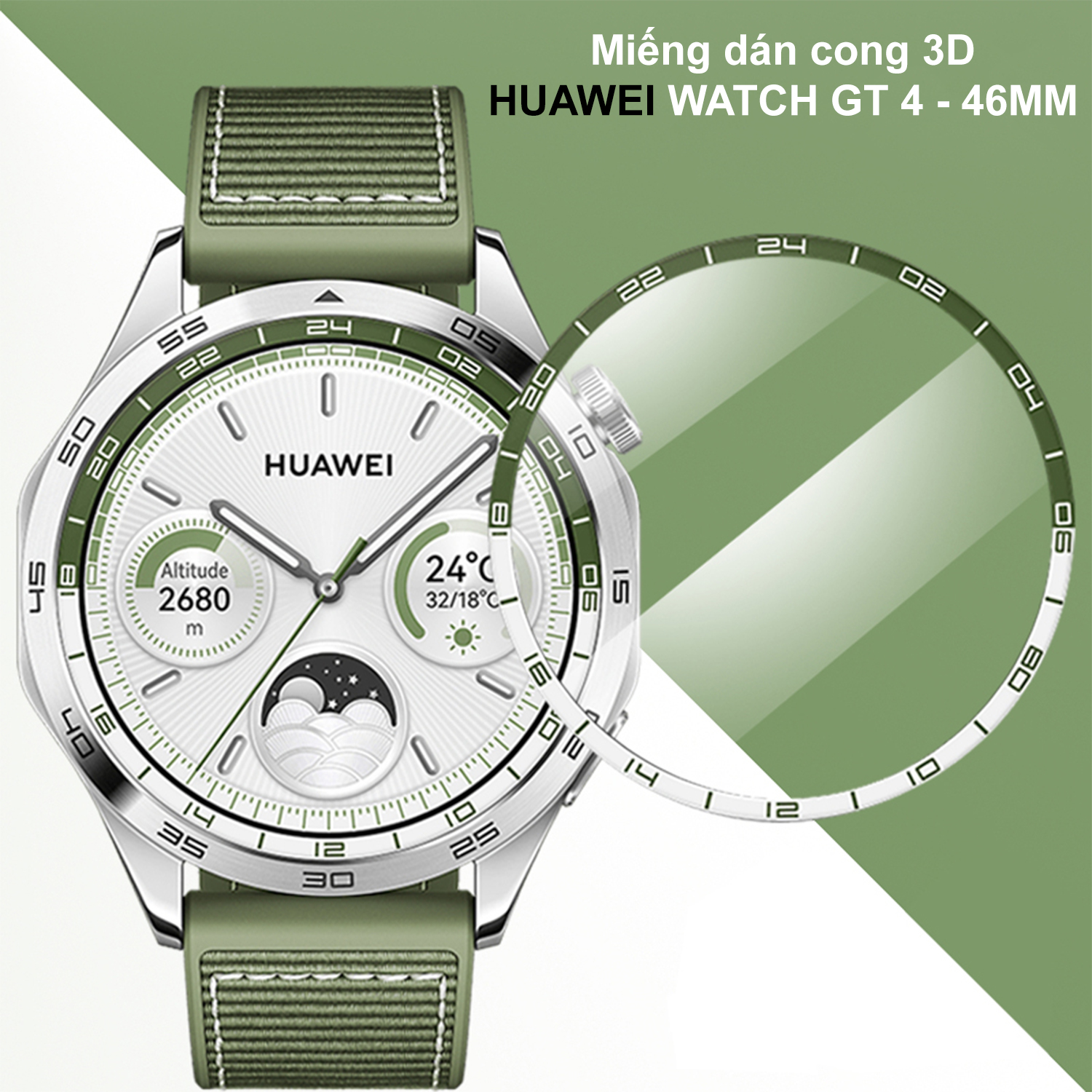 [Huawei GT4] Miếng dán cong 3D Huawei Watch GT4-46mm