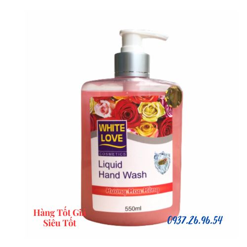 (Q8) Nước rửa tay cao cấp White Love 550ml