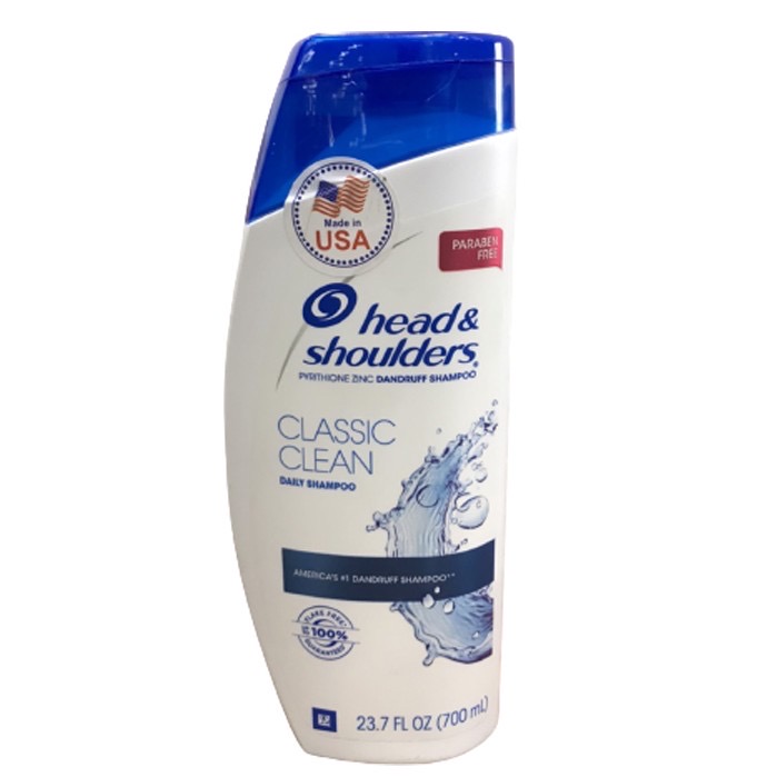 Dầu gội Head & Shoulders Classic Clean 700ml sạch gàu - Mỹ