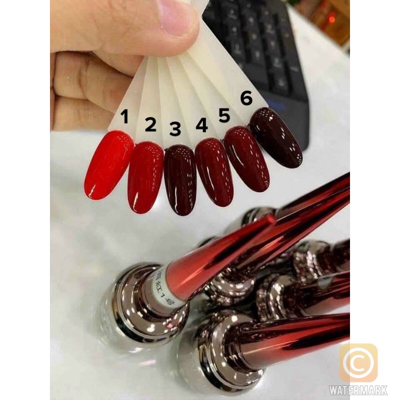 Sơn gel mxbon 6 màu đỏ chính hãng