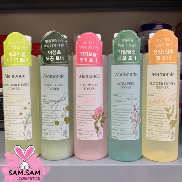 Nước Hoa Hồng Mamonde Toner 250ml (Đủ Mẫu)
