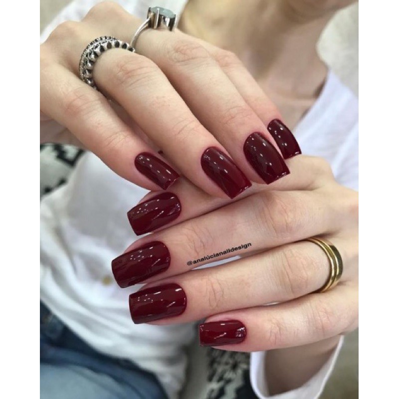 Sơn gel lạnh không cần hơ máy màu đỏ đô