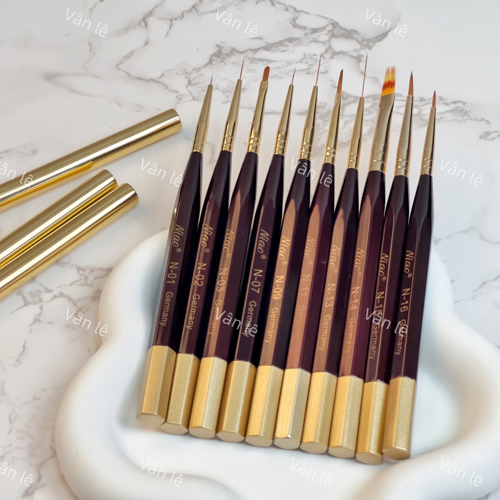 cọ vẽ móng nail niao cọ nét các loại size siêu mảnh