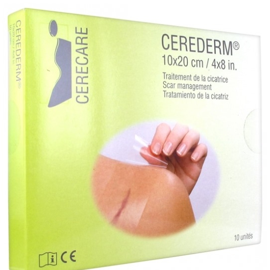 Miếng dán sẹo Cerederm phẫu thuật sau hút mỡ 10*20cm