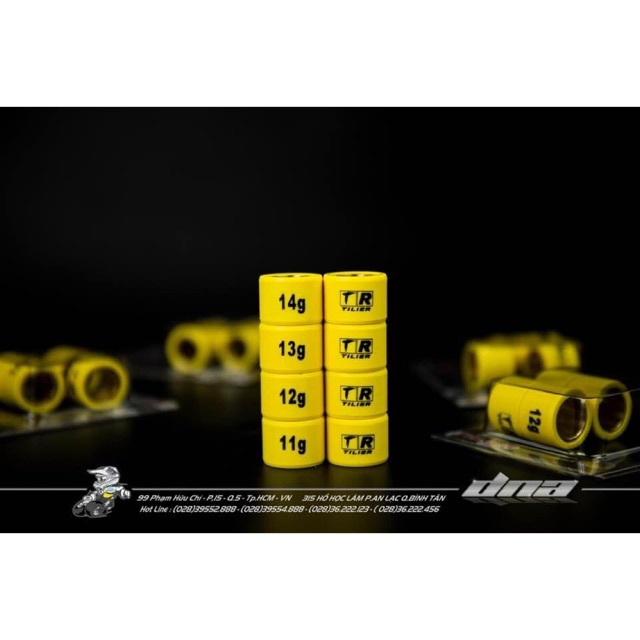 Bộ 6 bi nồi TR độ 12g 13g 14g cho các dòng xe tay ga honda vario click ab vision