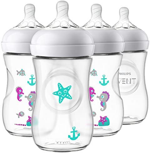 Bình sữa Philips AVENT Natural 260ml họa tiết