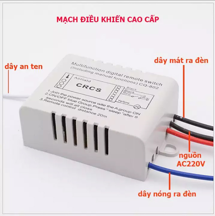 Công tắc điều khiển từ xa RF 1 cổng