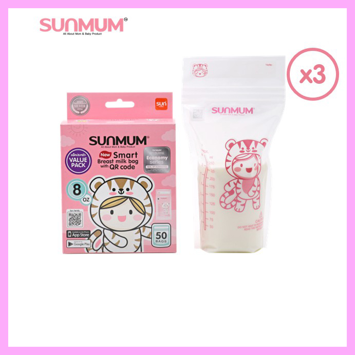 Thùng 12 hộp túi trữ sữa Sunmum Thái Lan