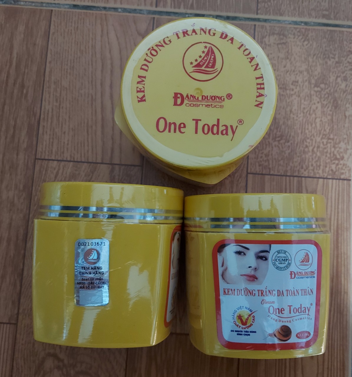 kem dưỡng trắng da toàn thân one today 80g