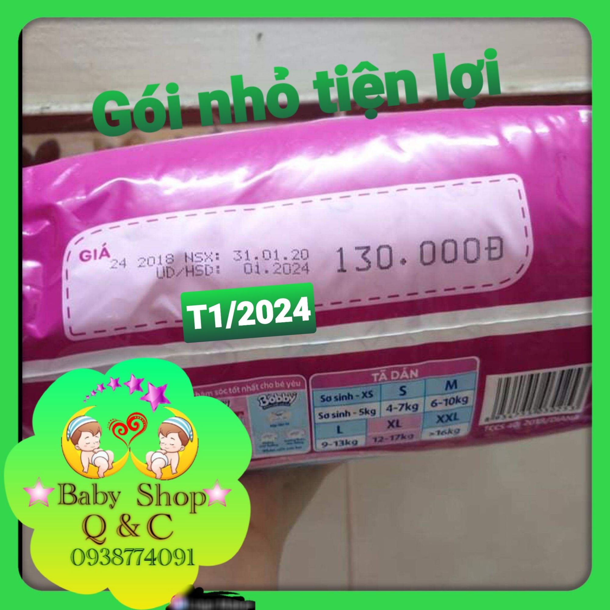 [HCM]**GÓI NHỎ TIỆN LỢI**TÃ DÁN BOBBY TRÀ XANH NHẬT BẢN SIZE XL23 MIẾNG