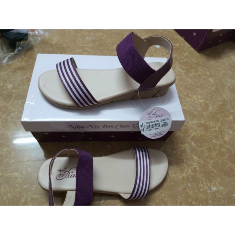 ♀  Sandal bitas SYN62 đen cam (size 36-39)