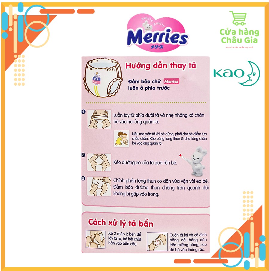 [FREESHIP 50K] [Nhập Khẩu Chính Hãng KAO] Tã/Bỉm Quần Merries nội địa nhật nhập khẩu Size L44 (8-14kg)